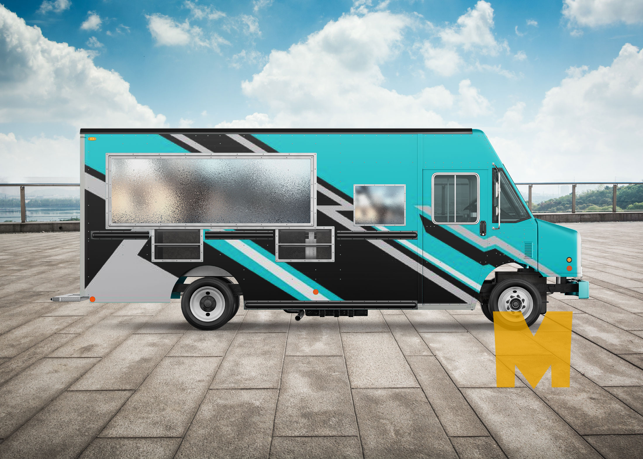delivery truck mockup