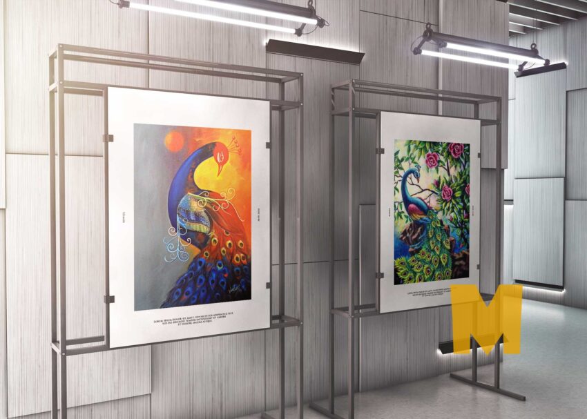 Download Free Canvas Art Mockup Canvas Art Gallery PSD Mockup
