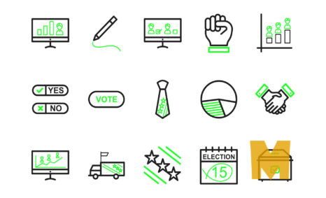 Flat Elections Icon Set
