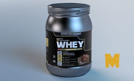 Free Whey Protein Label Mockup