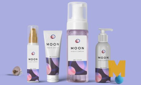 Skin Care Label Packaging Mockup
