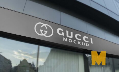Gucci Store Logo Mockup