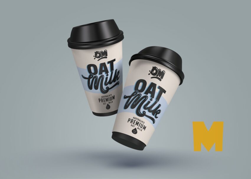 Free Realistic Paper Coffee Cup Mockup