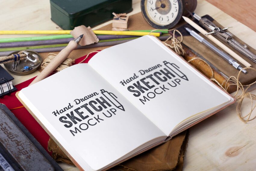 Free Sketch Pad Mockup