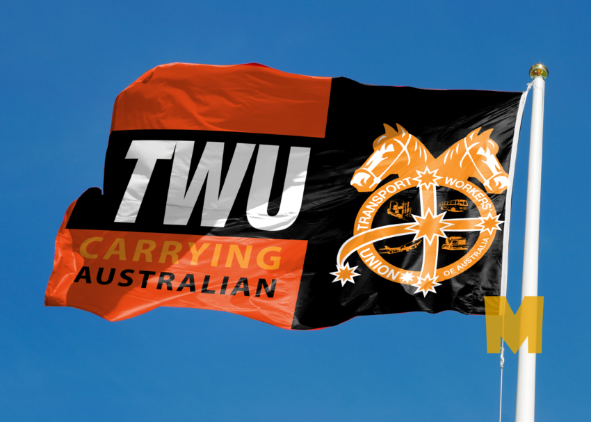 Free Waving Flag Logo Mockup