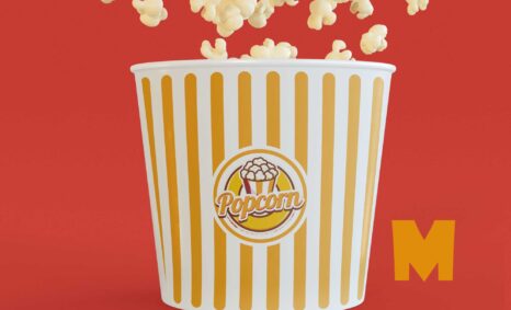 Free Cinema Popcorn Mockup