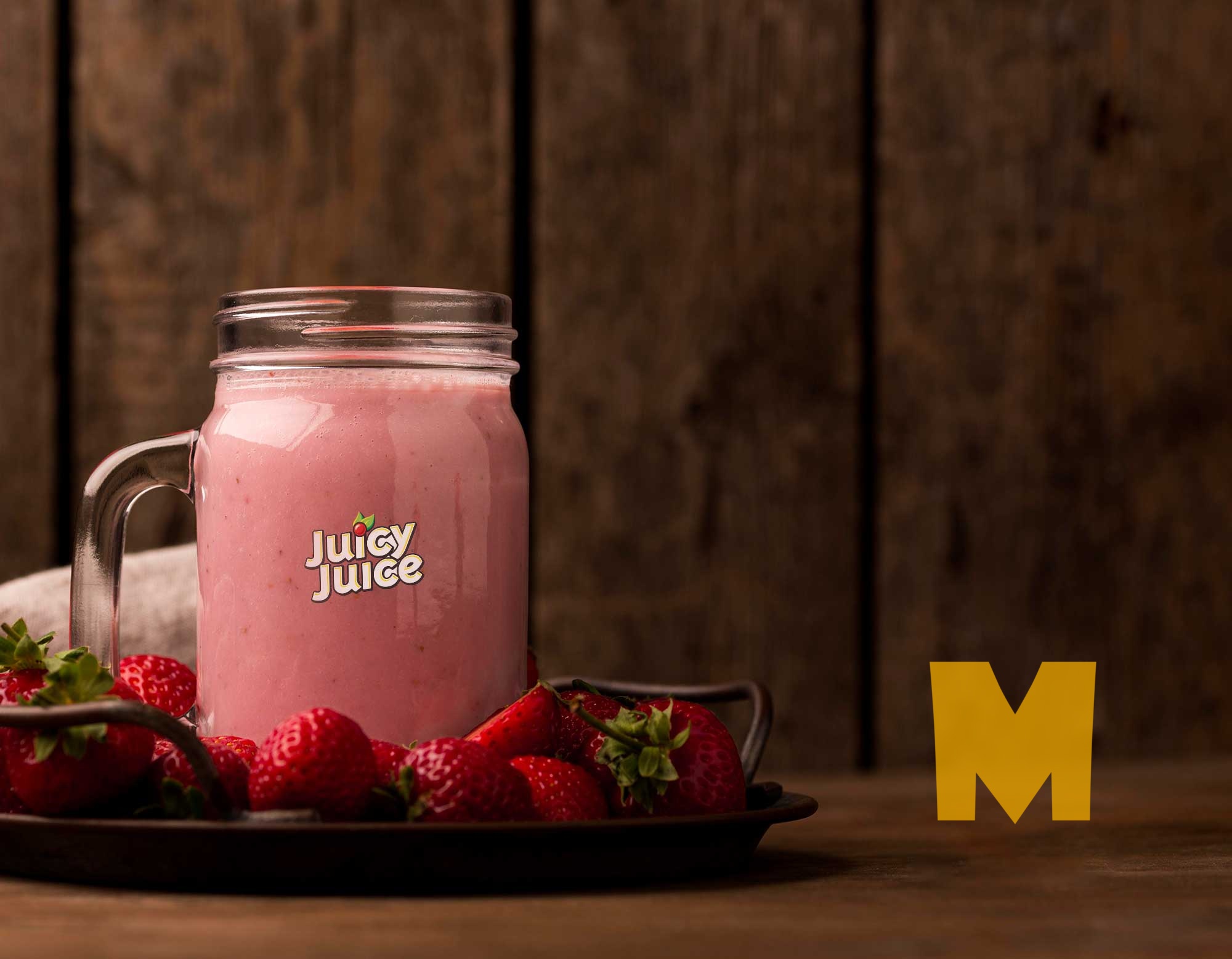 Download Free Healthy Smoothie Jar Logo Mockup Psd Mockup Free Mockup