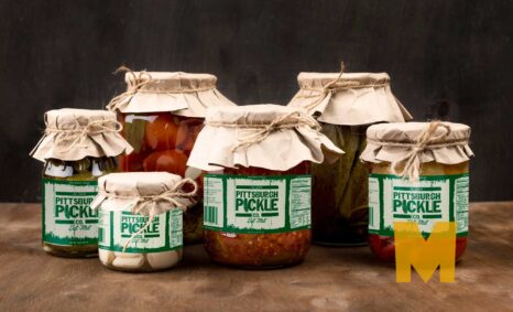 Free Pickle Jar Label Mockup