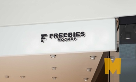 Freebies Office Signage Mockup 4