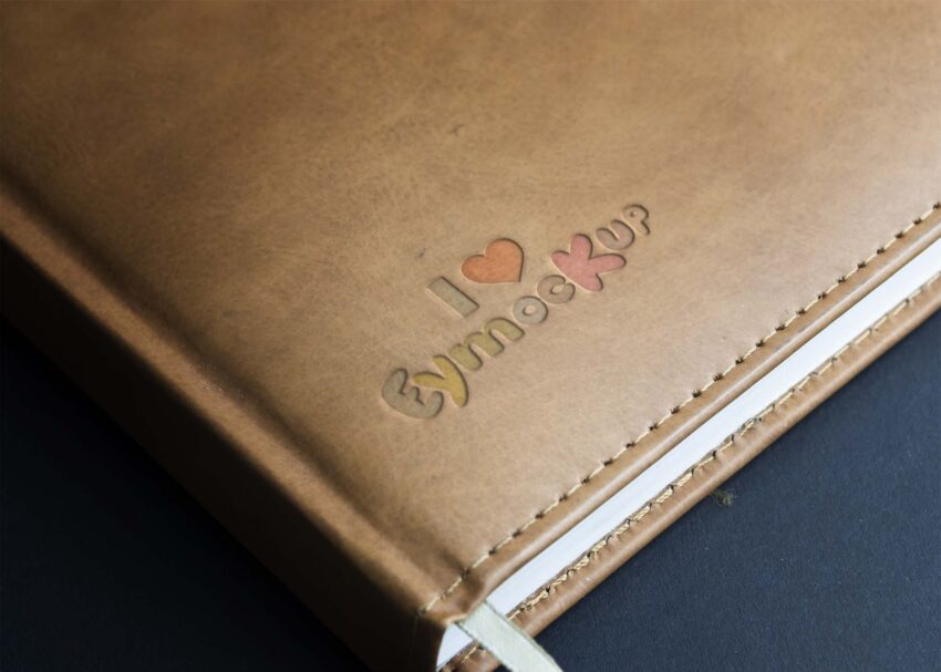 Free Book Cover Branding Logo Mockup Free Book Cover Branding Logo Mockup