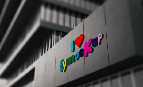 Free Corporate Building Logo Mockup