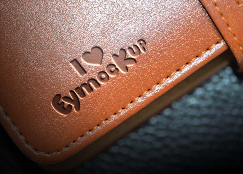 Leather Pressed Logo Mockup