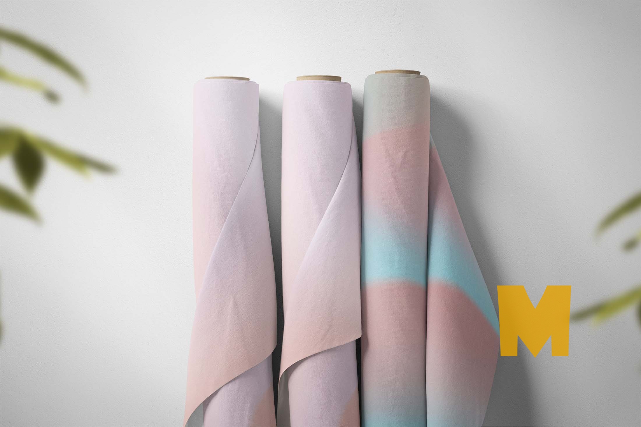 Free Fabric Clothes Roll Mockup