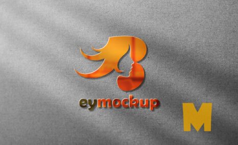 Free Luxury Gold 3D Logo Mockup