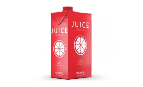 Free Vinilla Juice Packaging Mockup