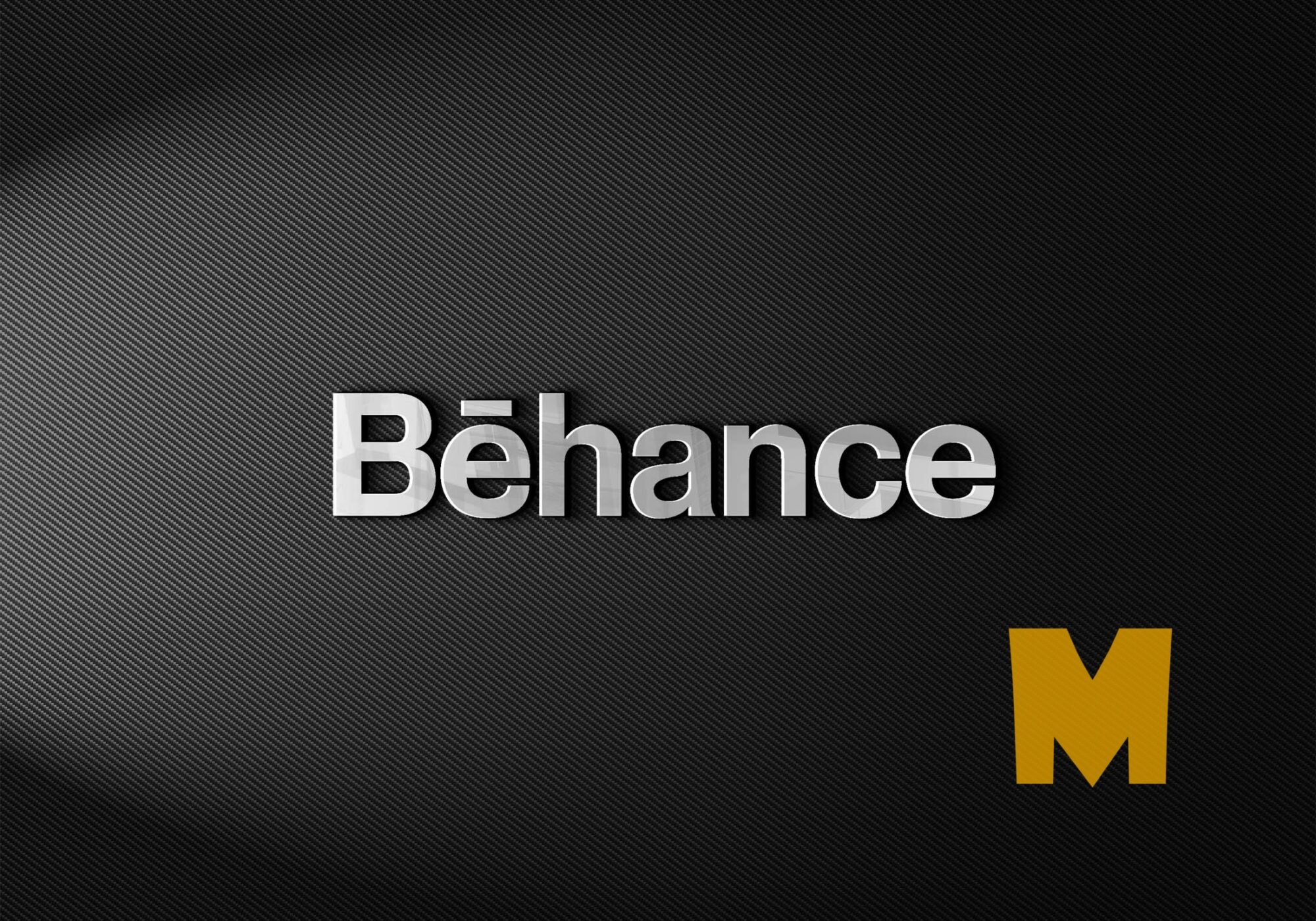 Behance Steel Logo Mockup