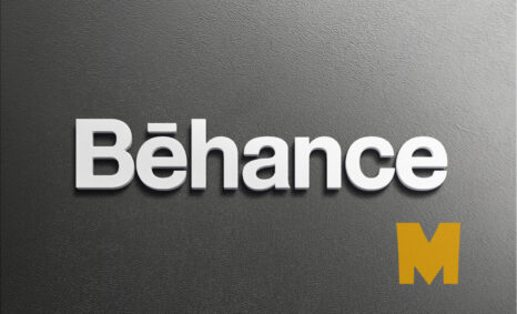 Behance 3D Logo Mockup