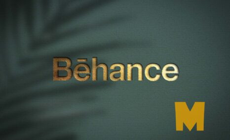 Behance Cut Logo Mockup