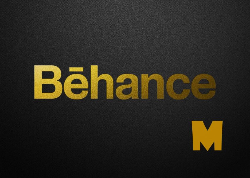 Behance Foil Logo Mockup