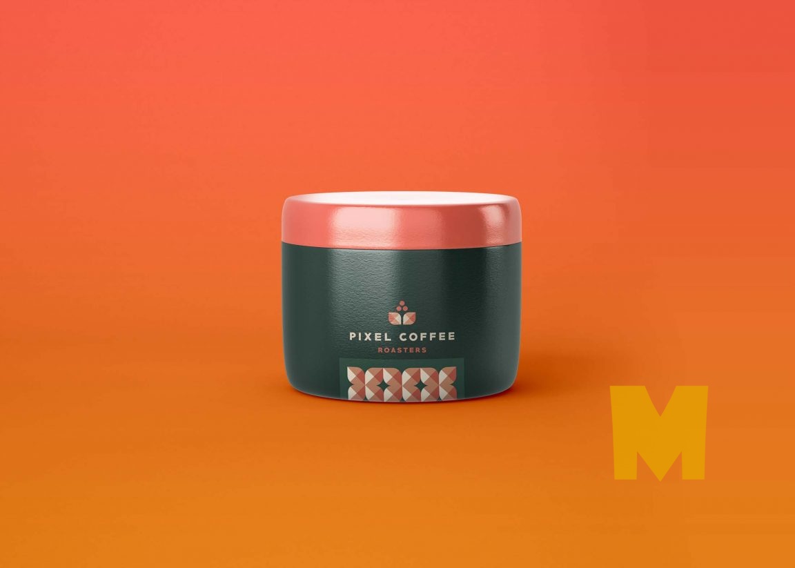 Free Cosmetic Jar Mockup ( PSD )
