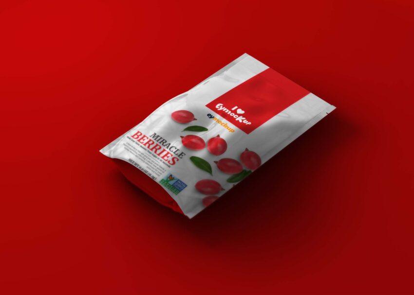 Free PSD Pouch Mockup