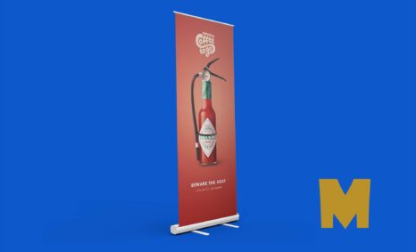 Free Best Roll-up Banner PSD Mockup
