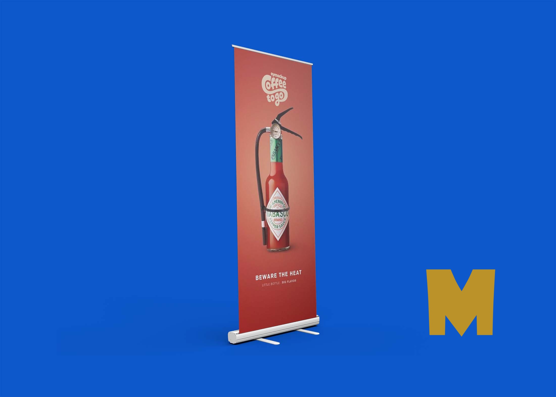 Free Best Roll-up Banner PSD Mockup