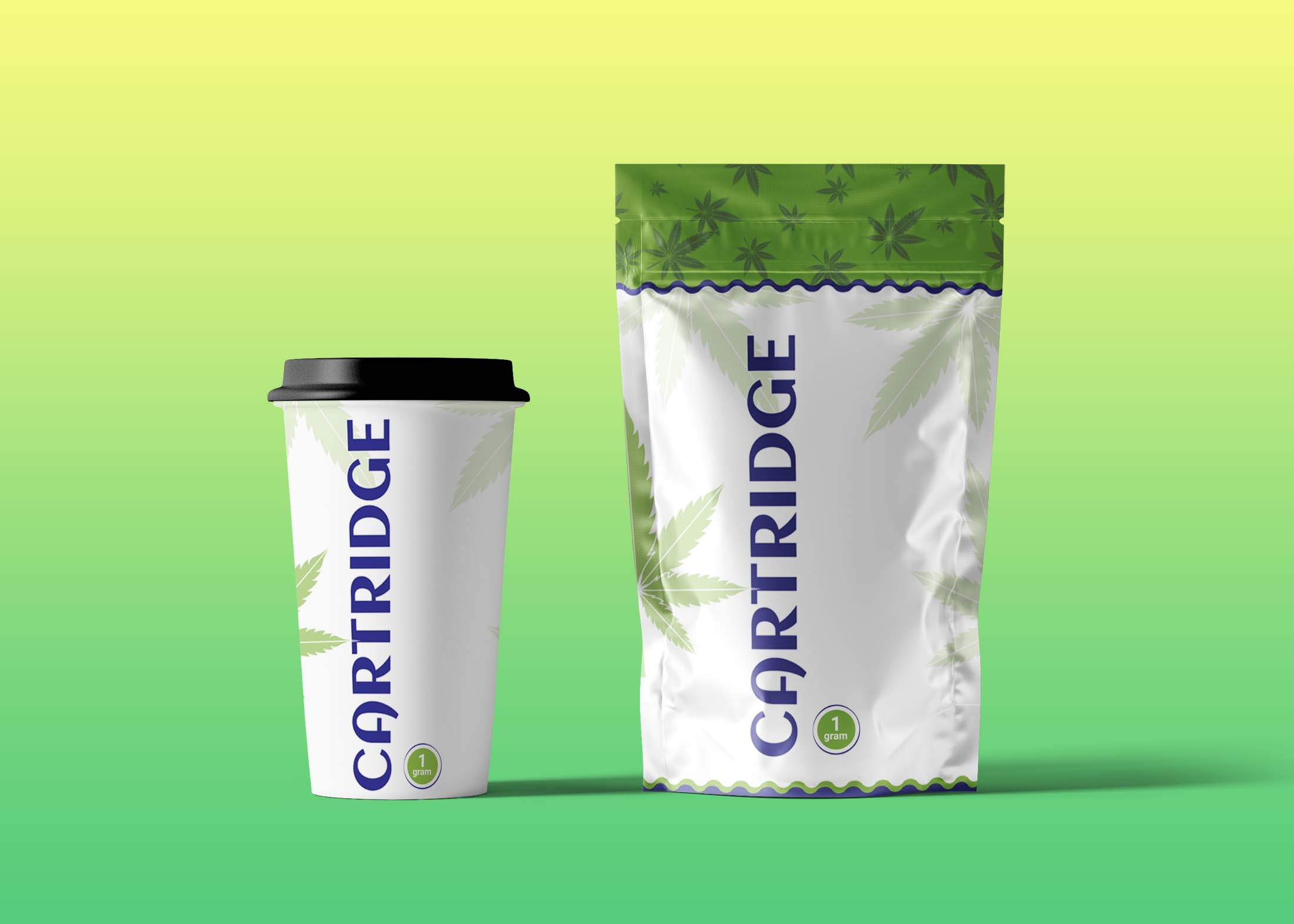 Free New Pouch & Cup Mockup