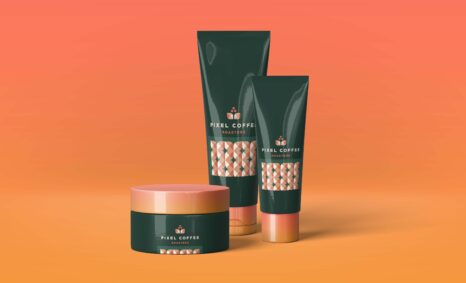 Free New Cosmetic Label Mockup
