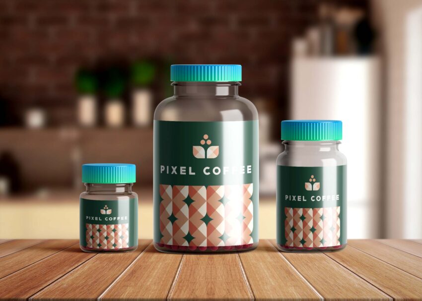 Free Gummies Bottle Mockup 2