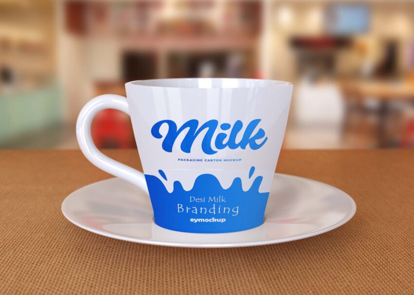 Free Nescafe Coffee Mug Mockup 2