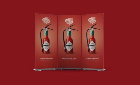 Free PSD Roll up Banner Mockup 2