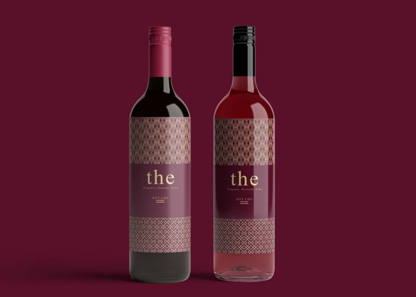 Free Sparkling Wine Bottle Mockup Free Rose Wine Bottle Mockup 2