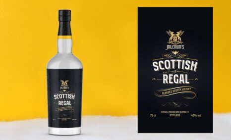 Free Scottish Whisky Bottle Mockup