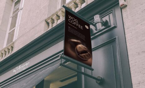 Free Sign Rollup Banner Mockup 2