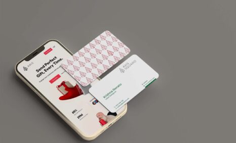 Free IPhone With Business Card Mockup