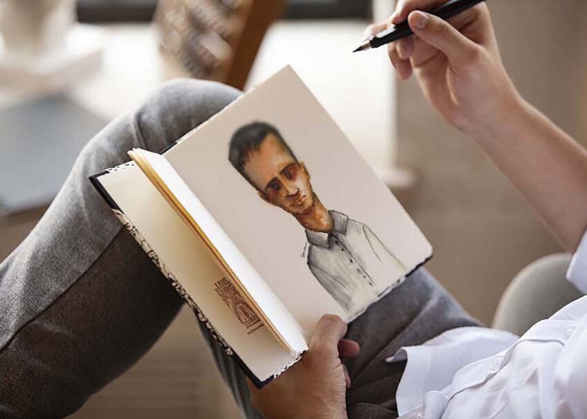 Free Artist Diary Mockup Free Artist Diary Mockup
