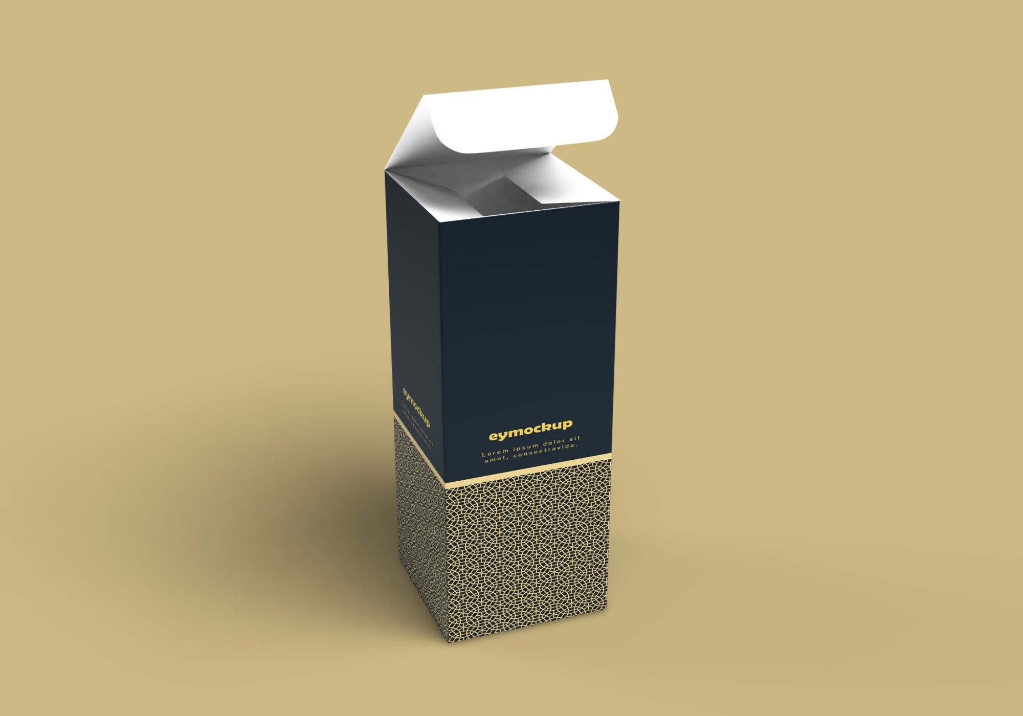 Free Open Syrup Box Mockup