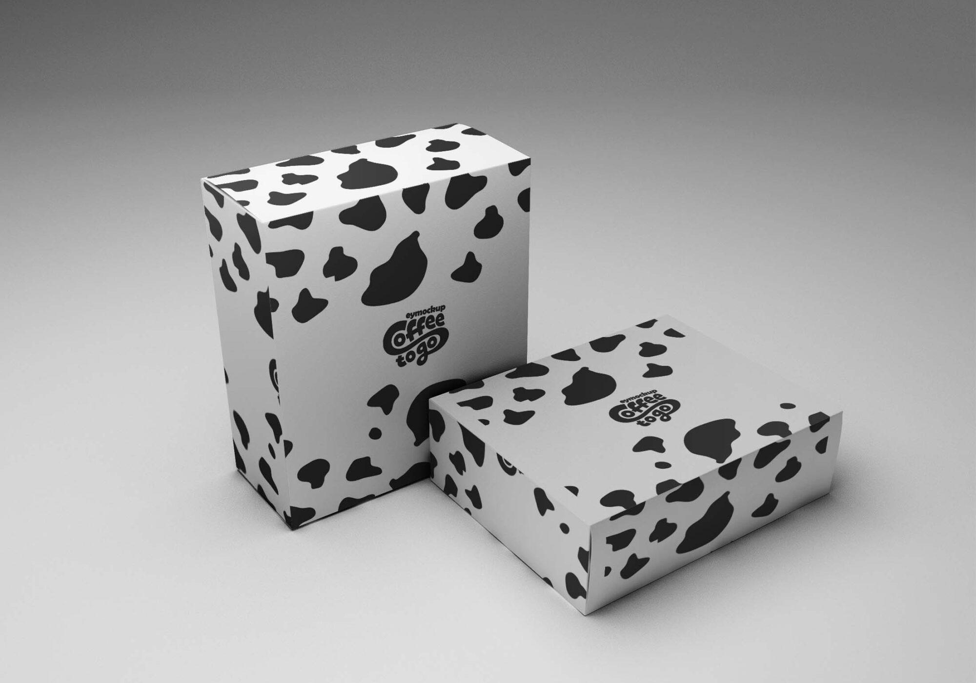 Free simple box mockup
