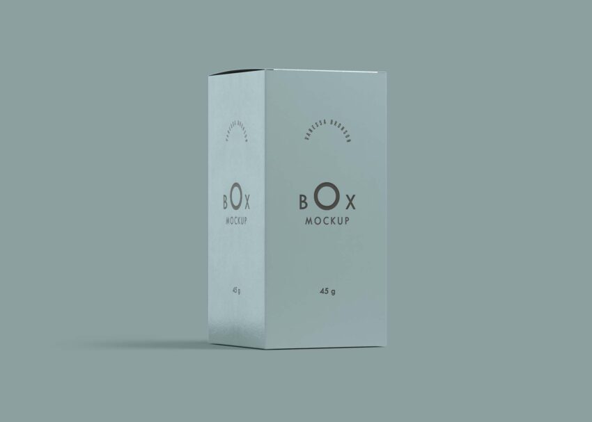 Free Tall Box Packaging Mockup Free Tall Box Packaging Mockup