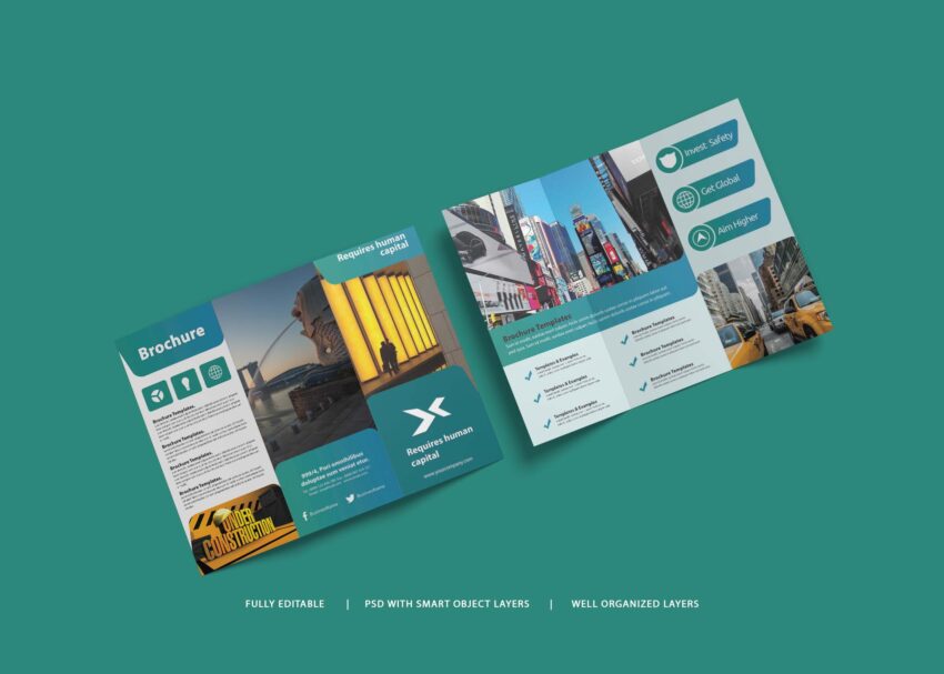 Free Creative Tri fold Brochure Design