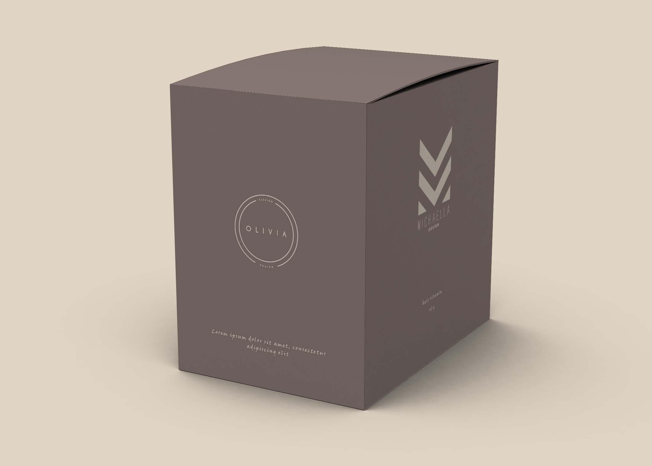 Free Minimal Box Packaging Design Mockup