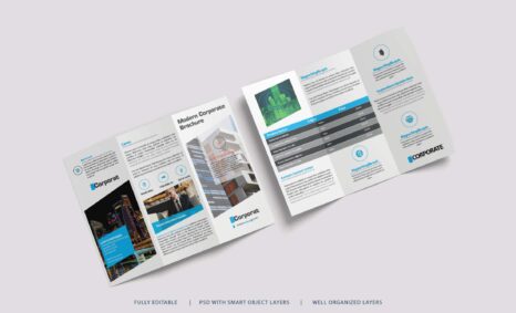 Free Modern Tri fold Brochure Design