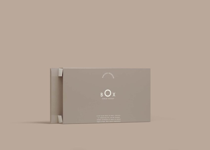 Free Modern and Luxury Packaging Box Mockup