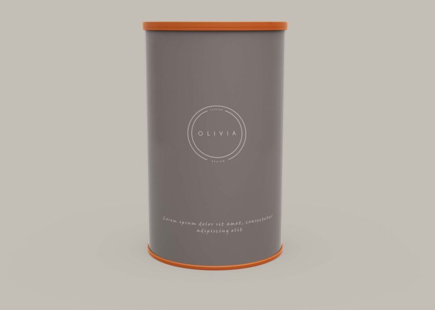 Free Round Tube Packaging Mockup Free Round Tube Packaging Mockup