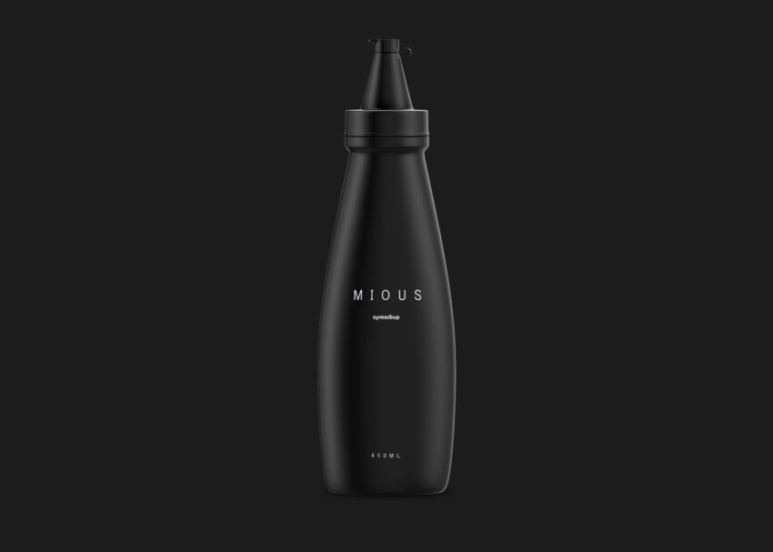Free Sauce Bottle Label Mockup Free Sauce Bottle Label Mockup