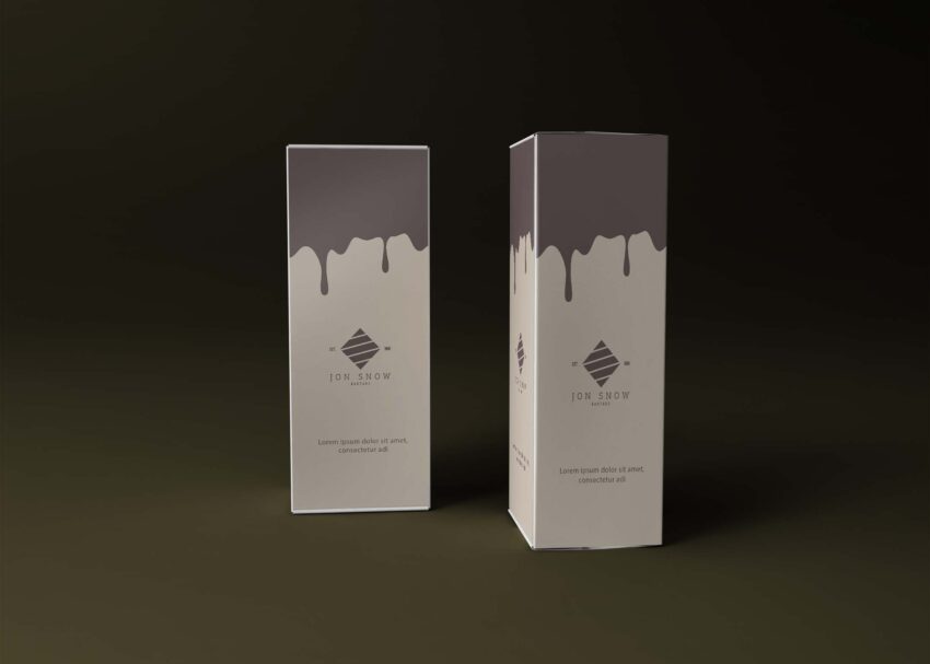 Free Candle Box Packaging Mockup
