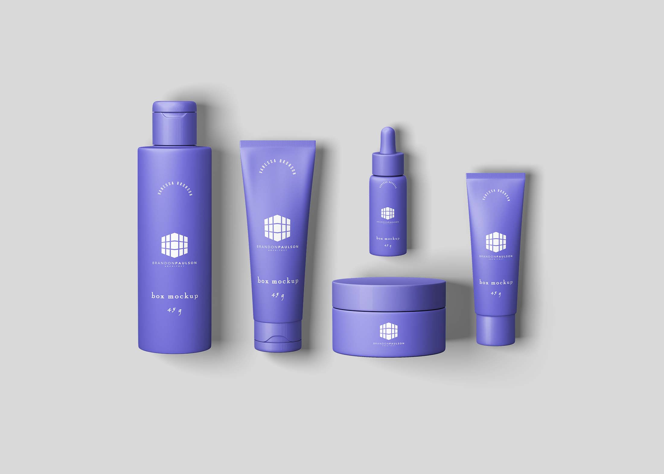 Free Cosmetic Products Mockup