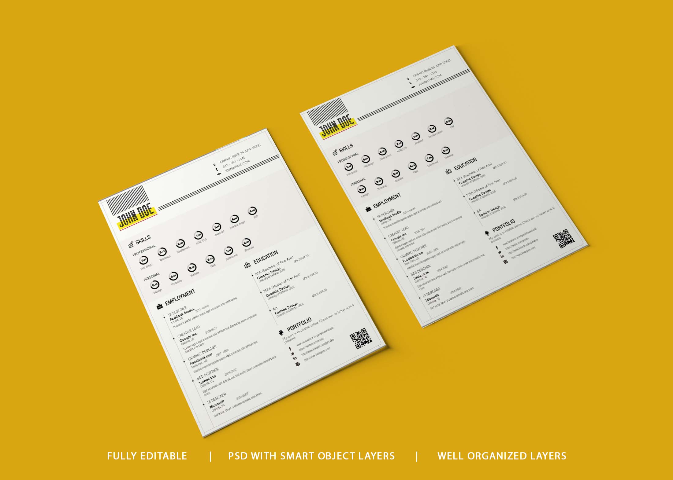 Free Creative Graphic Designer - Free Creative Graphic Designer Resume Design