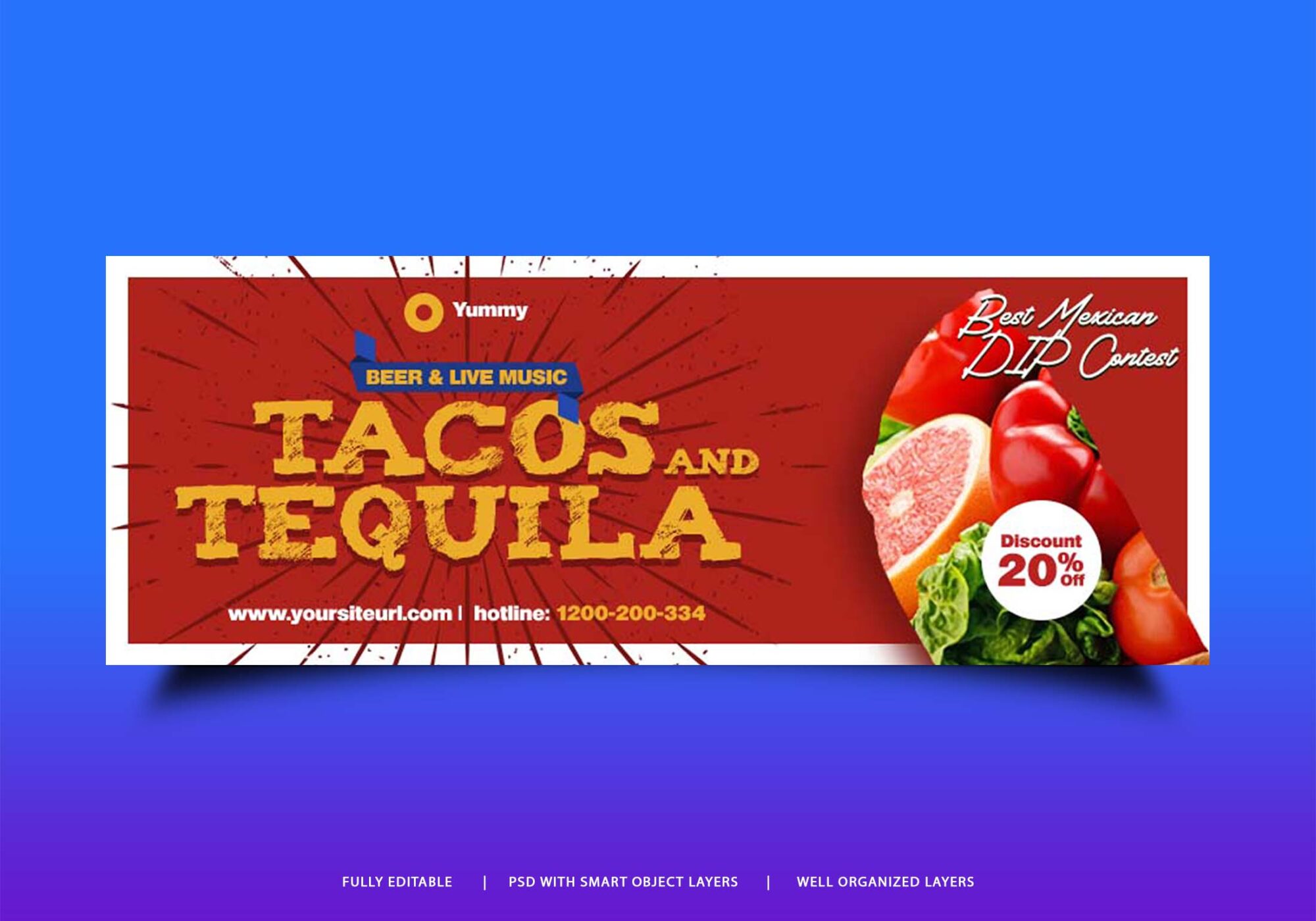 Free Download Facebook Cover Design PSD